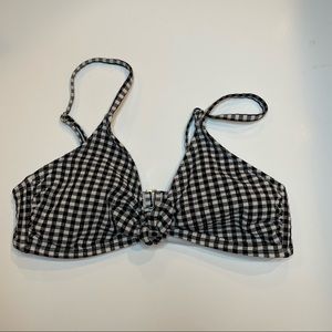 Black and White Gingham Swimsuit